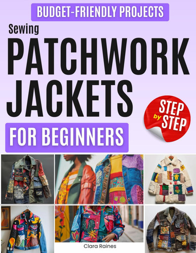 Cover of Sewing Patchwork Jackets for Beginners: Simple, Budget-Friendly Projects to Transform Fabric Scraps Into Beautiful Jackets, Reconnect With Creativity, and Enjoy Mindful Sewing Without Confusion