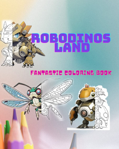Cover of RoboDinos Land - Fantastic Coloring Book