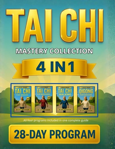 Cover of Tai Chi Mastery Collection (4-in-1) | Beginners, Seniors, Walking & Qigong: A Complete 28-Day Illustrated Program to Maintain Independence & Restore Balance With 10-Min Routines and Video Tutorials
