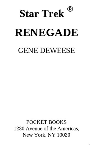 Cover of Renegade