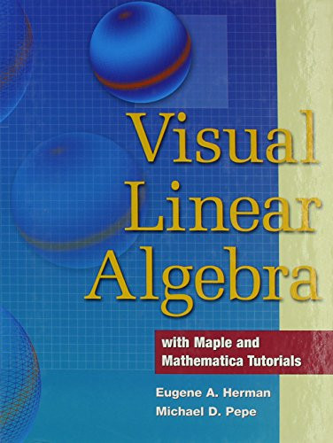 Cover of Visual Linear Algebra With Tutorial CD With Maple Student Edition Release 10 Set