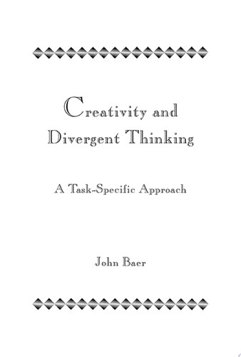 Cover of Creativity and Divergent Thinking