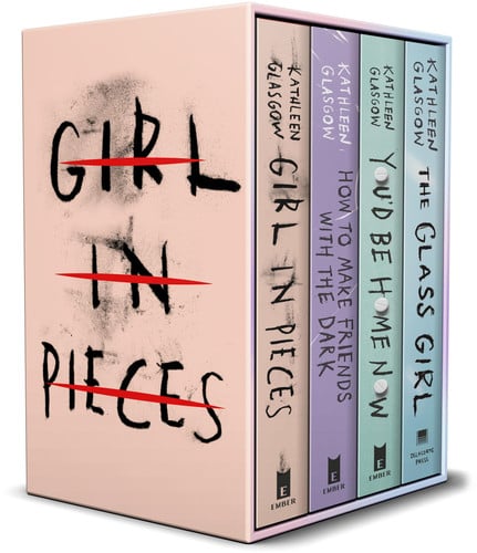Cover of Kathleen Glasgow 4-Book Boxed Set: Girl in Pieces; How to Make Friends With the Dark; You'd Be Home Now; The Glass Girl