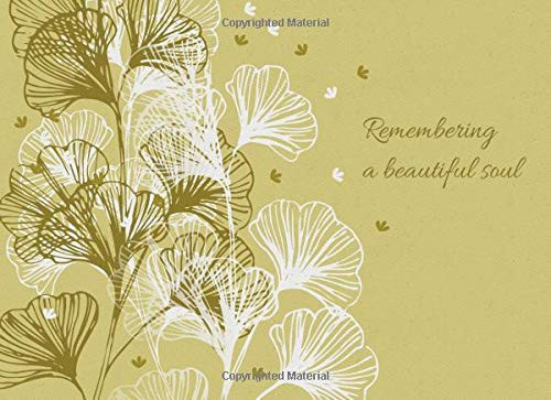Cover of Remembering a Beautiful Soul Funeral Guest Book