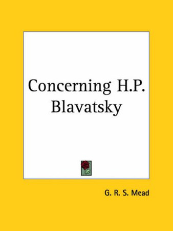 Cover of Concerning H.P. Blavatsky
