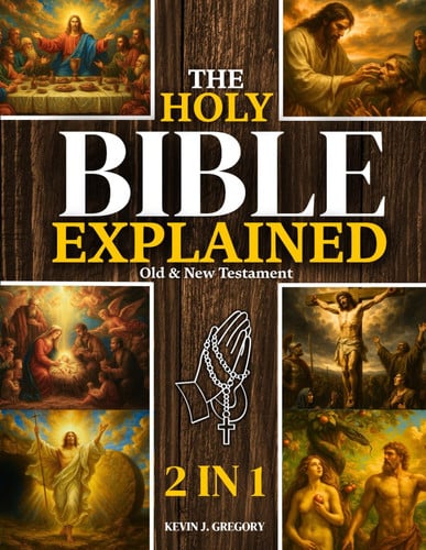 Cover of The Holy Bible Explained — Old & New Testament: A Life-Changing Journey With God | Easily Understand God’s Word, Apply His Eternal Truths Daily, And Transform Your Life In Just 10 Minutes A Day