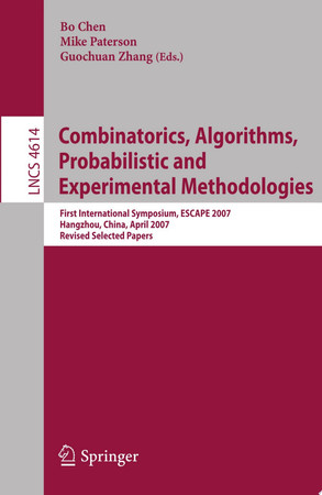 Cover of Combinatorics, Algorithms, Probabilistic and Experimental Methodologies
