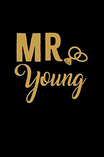 Cover of Mr. Young Personalized Engagement & Pre Wedding Gift - Mr. & Mrs. Wedding Notebook and Organizer for Bride to Be and Groom To Be Matching Present