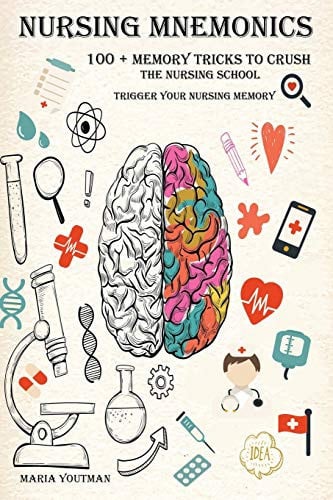 Cover of Nursing Mnemonics 100 + Memory Tricks to Crush the Nursing School & Trigger Your Nursing Memory