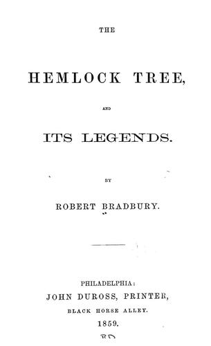 Cover of The Hemlock Tree and Its Legends