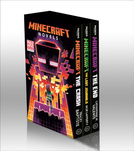 Cover of Minecraft Novels 3-Book Boxed Minecraft: The Crash, the Lost Journals, the End