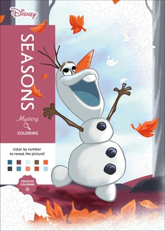 Cover of Disney Mystery Coloring: Seasons