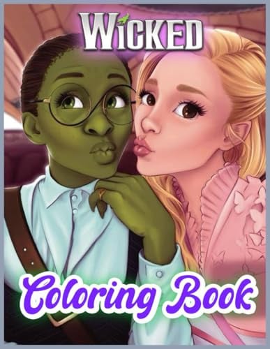 Cover of Wicked Coloring Book: Beautiful Illustrations With Quality Designs for Girls