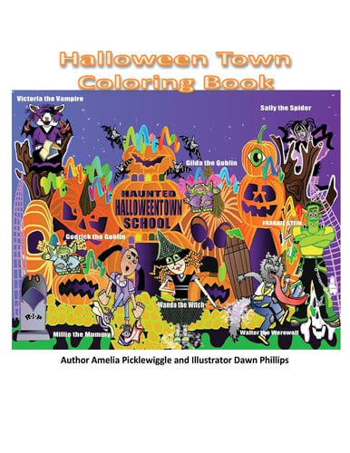 Cover of Halloween Town Coloring Book