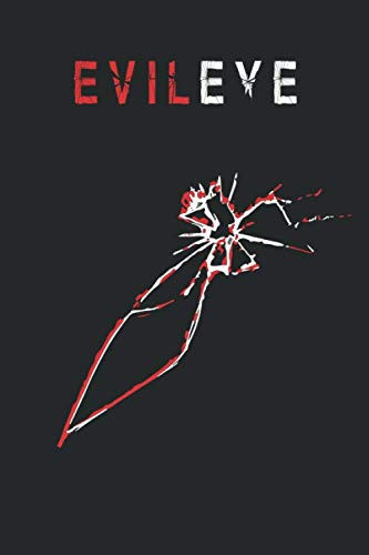 Cover of Evel Eye Notebook Classic Notebook (+100 Lined Pages ) ( 6x9 Inch ) RED-BLACK . . EvilEYE Notebook