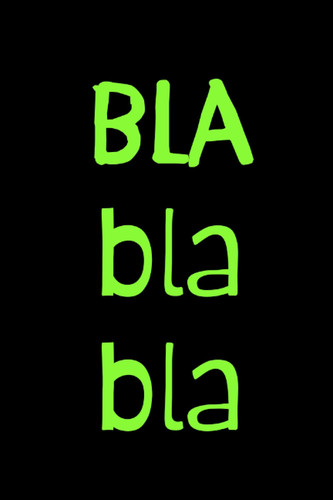 Cover of Notizbuch Bla Bla Bla (German Edition)