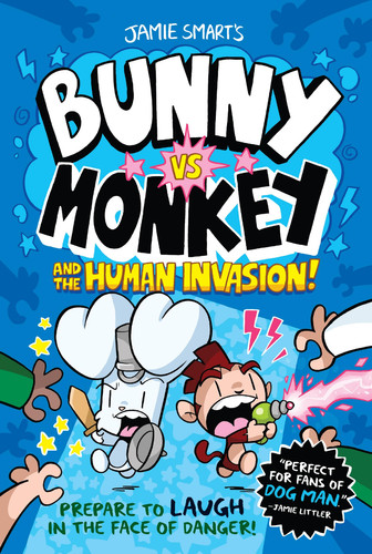 Cover of Bunny vs. Monkey and the Human Invasion