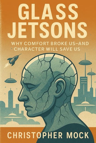 Cover of Glass Jetsons: Why Comfort Broke Us — and Character Will Save Us.