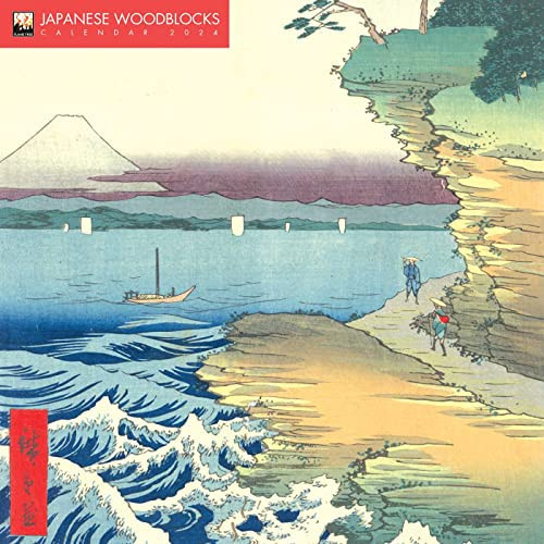 Cover of Japanese Woodblocks Wall Calendar 2024 (Art Calendar)