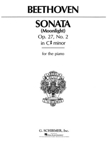 Cover of Sonata in C-Sharp Minor, Opus 27, No. 2 ("Moonlight") Piano Solo