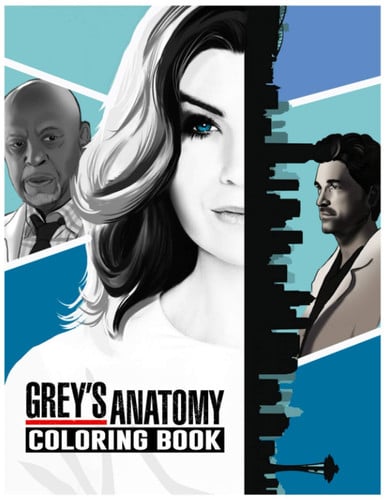 Cover of Grey's Anatomy Coloring Book: High-Quality An Adult Coloring Book Greys Anatomy! Stress Relieving