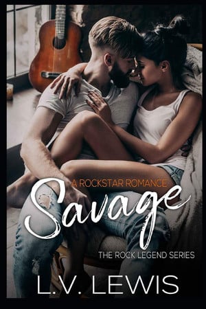 Cover of Savage: A Rockstar Romance (The Rock Legend Series)