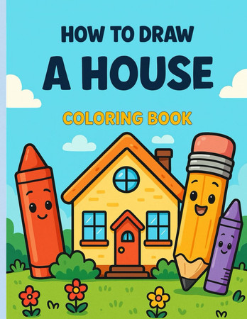 Cover of How to DROW a House: Creativ Coloring Book