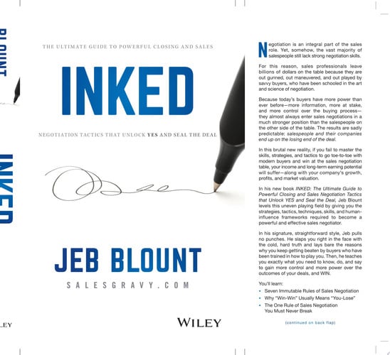 Cover of Inked: The Ultimate Guide to Powerful Closing and Sales Negotiation Tactics That Unlock Yes and Seal the Deal