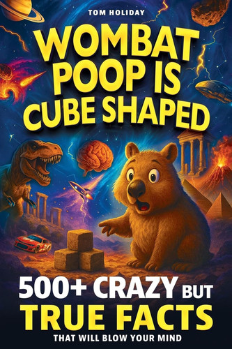 Cover of Wombat Poop Is Cube Shaped: And 500+ Other Crazy but True Facts That Will Blow Your Mind (and Impress Your Friends) (Gross, Weird & Wonderful Facts)