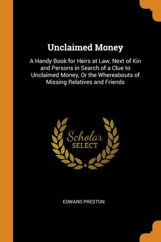 Cover of Unclaimed Money