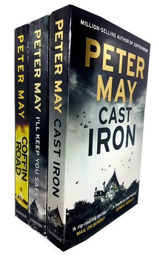 Cover of Peter May Enzo Files Series 3 Books Collection Set (cast Iron, I Ll Keep You Safe, Coffin Road)