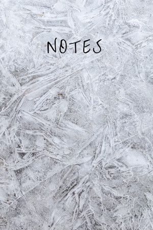 Cover of Notes: White Patterned Lined Journal