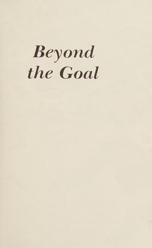 Cover of Beyond the Goal
