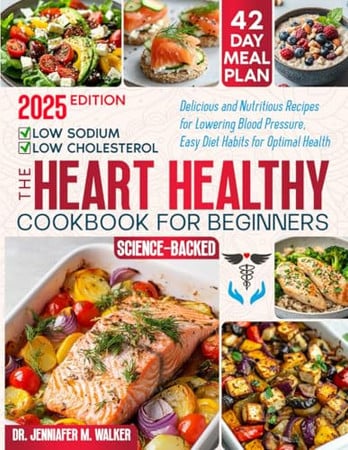 Cover of The Heart Healthy Cookbook for Beginners: Delicious, Low-Sodium and Low-Cholesterol, Nutritious Recipes for Lowering Blood Pressure, With Easy Diet Habits for Optimal Health at Any Age -Science-Based