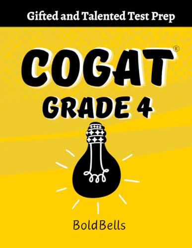 Cover of COGAT Test Prep for Grade 4: Level 10 Gifted and Talented Test Preparation Book 300+ Practice Questions for Fourth Grade