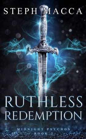 Cover of Ruthless Redemption A Dark Omegaverse Reverse Harem Romance (Midnight Psychos - Book 2)