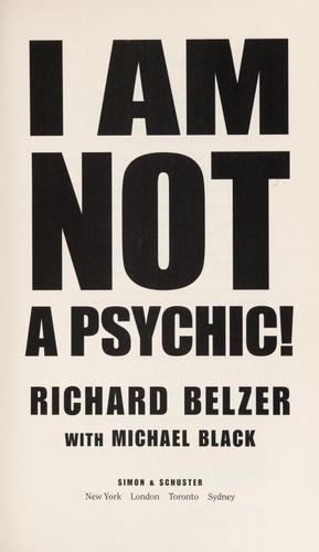 Cover of I Am Not a Psychic!