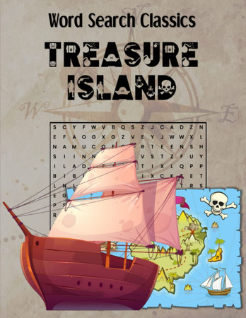 Cover of Word Search Classics Treasure Island: Challenging Puzzles With Excerpts From Robert Louis Stevenson's Book