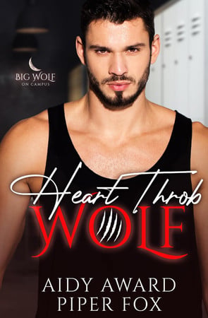 Cover of Heart Throb Wolf: A Curvy Girl and Wolf Shifter College Sports Romance (Big Wolf on Campus)