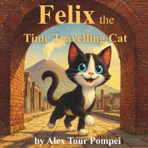 Cover of Felix - The Time Travelling Cat in Pompeii