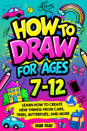 Cover of How to Draw for Ages 7-12 Learn How to Create New Things: From Cars, Trees, Butterflies, and More