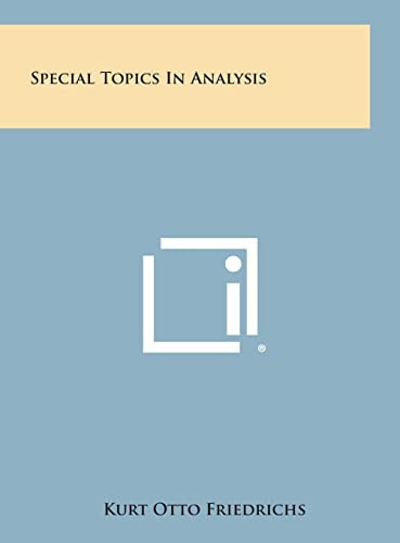 Cover of Special Topics in Analysis