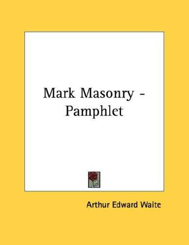 Cover of Mark Masonry