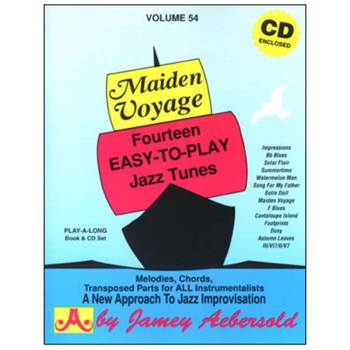 Cover of Vol. 54, Maiden Voyage: Fourteen Easy-To-Play Jazz Tunes (Book & CD Set)