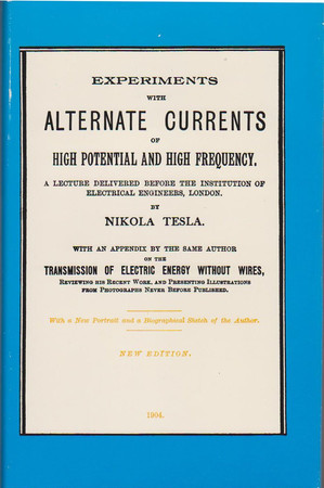 Cover of Experiments with Alternate Currents of High Potential and High Frequency