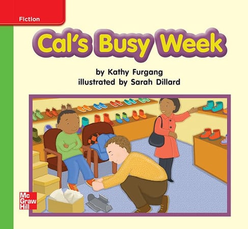 Cover of Reading Wonders Leveled Reader Cal's Busy Week: Beyond Unit 3 Week 3 Grade K