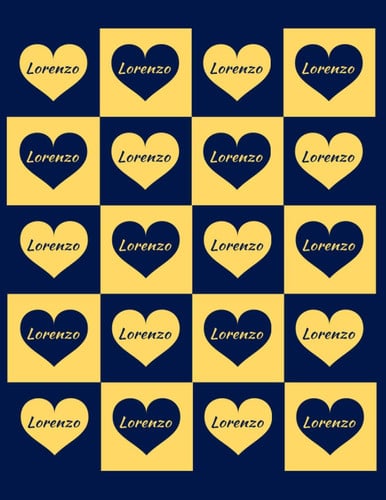 Cover of LORENZO: Beautiful Lorenzo Present - Perfect Personalized Lorenzo Gift (Lorenzo Notebook / Lorenzo Journal)