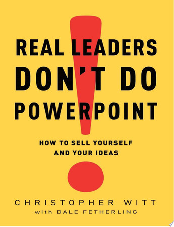 Cover of Real leaders don't do PowerPoint