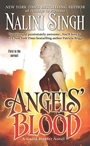Cover of Angels' Blood (Guild Hunter, #1)