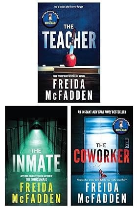 Cover of Freida McFadden 3 Books Collection Set (The Coworker, The Teacher & The Inmate)